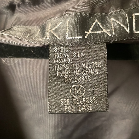 Vintage Silk Land black polka dot open front blazer - Picture 3 of 5